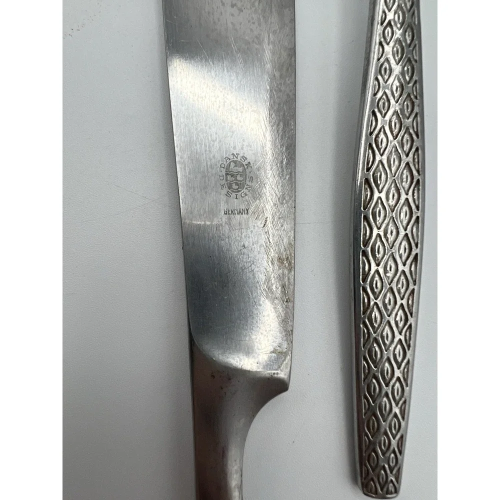 Lot Of 3 Dansk Stainless Variation IV Germany Large‎ Carving Set & Cheese Cutter